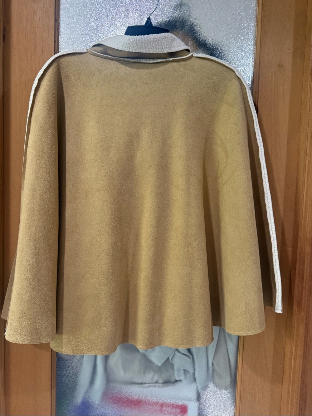 Camel Tan Red Black Cape Jacket - 3 JACKETS - Picture 3 of 11